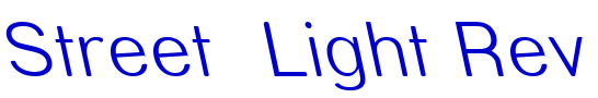 Street  Light Rev шрифт